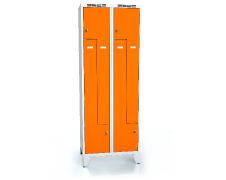 Cloakroom locker Z-shaped doors ALDUR 1 with feet 1920 x 700 x 500